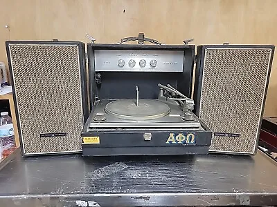 The Voice Of Music Portable Record Player VM Model 362 Powers On  • $90