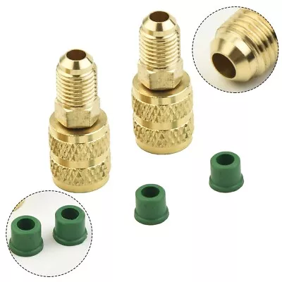 1set R410a Brass NPT Threaded Adapters Couplers Crimp Fitting For R410  R32 R22 • $21.84