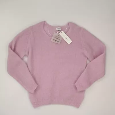 Bianco & Blu Women's Kid Mohair Wool Blend Sweater Size Medium Lilac Italy NWT • $44.98