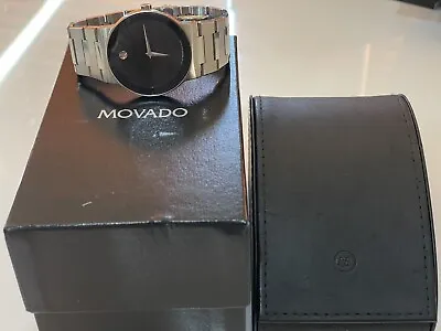 Movado Safiro Museum 84 G1 1885 A Stainless Steel All Black Pvd Watch • $525