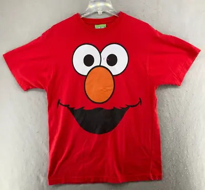 Sesame Street Elmo Face Red T Shirt Size Mens Medium  2009 Y2K • $16.99