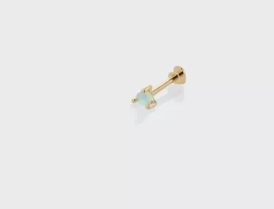 $150 • Buy Sarah And Sebastian OPAL ELEMENT CARTILAGE EARRING. 18k Yellow Gold