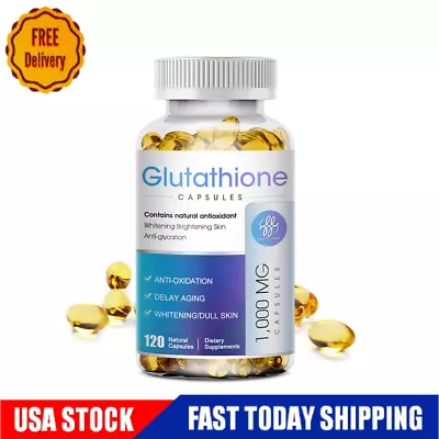 L-Glutathione Capsules 1000MG Anti-Aging Anti Wrinkle Detox Skin Whitening Pills • $13.88