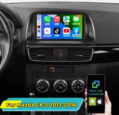 For Mazda CX-5 2013-2016 9  Android 13 Car GPS Stereo Radio Apple Carplay 2+32GB • $148.02