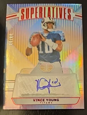 Vince Young Auto 2023 Illusions Superlatives /99 - Tennessee Titans • $19.99