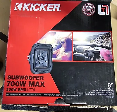 Kicker L7T8 8  Subwoofer 4 Ohm. New In Box.  • $100