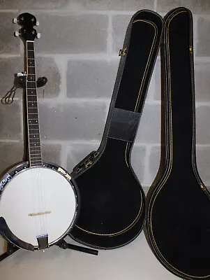 NO RETURNS~ Banjo 38in 5 String Right Hand 22 Frets W/ Case~ AS-IS AO4054361 • $59.95