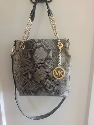 MICHAEL KORS GRAY SNAKESKIN BAG ELEGANT CLASSY NEW W/O TAGS For All Occasions • $35