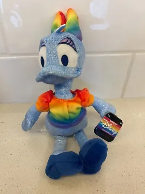 NWT Mickey Mouse’s Friend DAISY DUCK Rainbow Disney Pride Collection Plush 9” • $12