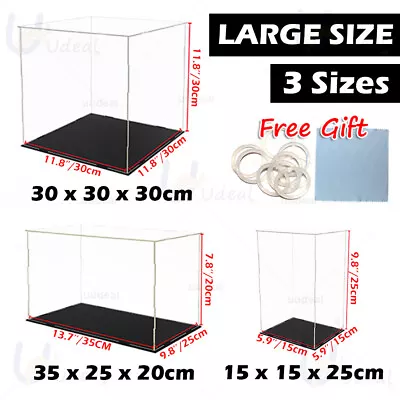 $25.88 • Buy Large Acrylic Display Case Dustproof Clear Box Cars Trucks Vans Self-Install AU