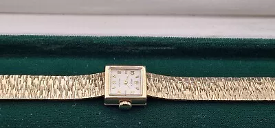 Rolex Precision 1960's 9ct Gold Lady's Mechanical Bracelet Watch In Rolex Box. • £1275