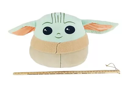 Star Wars Mandalorian Baby Yoda Grogu Squishmallow 20  XL  Jumbo • $30.22