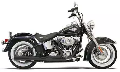 Bassani Xhaust Road Rage Long Megaphone Exhaust System 4  Black #12121J • $912.95