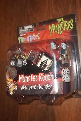 The Munsters Koach W/ Herman Mini Mates Figure NEW Sealed Mint • $29.89