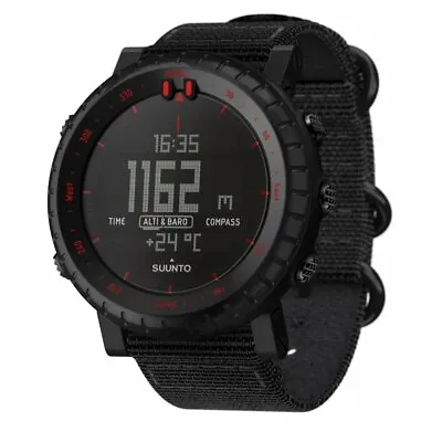 SS023158000 Watch Black Red 3ATM Azimuth Altitude Depth Atmosphere SUUNTO Core • $169.98