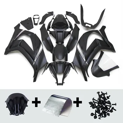 Black Fairing Kit For Kawasaki ZX10R 2011-2015 12 13 14 ABS Injection Bodywork • $419.95