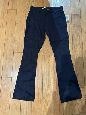 £6.45 • Buy Old Navy Girls Boot Cut Chinos Sz 8 Navy NWT Uniform