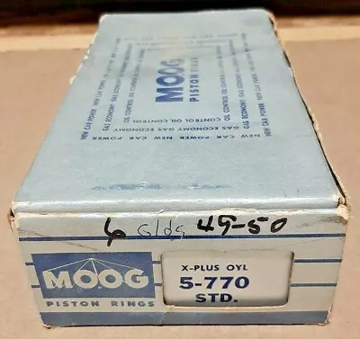 1949-50 Oldsmobile 6 Cylinder Piston Ring Set Moog #: 5-770 STD 3 17/32  Bore • $95