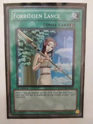 Yugioh NM Forbidden Lance STOR-EN061 1st Edition Super Rare • £25.05