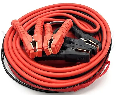 Heavy Duty 25 FT 1 Gauge Booster Cable Jumping Cables Power Jumper 1000AMP • $59.99