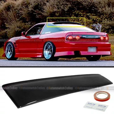 Fit 89-94 240SX S13 Hatchback Rear Window Roof Sun Rain Shade Vent Visor Spoiler • $42.99