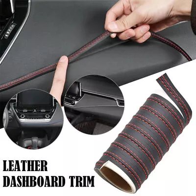 £7.14 • Buy Universal Car Dashboard Door Strip Decor Molding Trim Car Accessories Black&Red