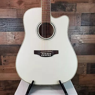 Takamine GD-37CE PW Acoustic/Electric 12 Str W/bag Pearl White Free Ship917 • $949