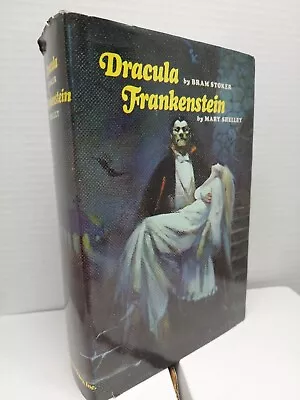 Dracula/Frankenstein By Bram Stoker & Mary Shelley - 1970 - BCE Vtg. HC Book DJ • $24.99