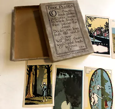 Vintage  7 Book Plates In Box With Verse • $12