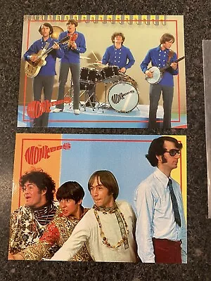 Monkees '95 Cornerstone Communications 2 Card Promo Set Davy Mike Peter Euc! • $10.97