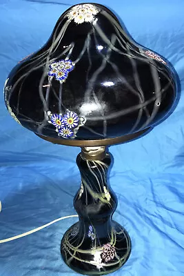 Vintage Rare Italian Venetian Murano Fratelli Toso Millefiori? Mushroom Lamp 18  • $2500