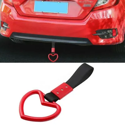1x Red Heart Ring Handle Hand Strap Car Styling For Vehicle Exterior Accessories • $7.25