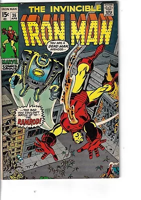 Iron Man 36 Ramrod Daredevil VG/F 1971 Glossy • $21.87