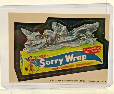 1974 Topps Wacky Packages Sorry Wrap Trading Card Sticker • $7.22