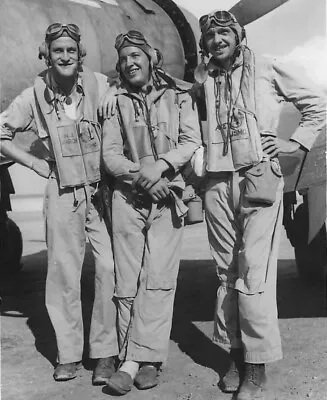 WW2 WWII  Photo F4U Corsair Black Sheep VMF-214 Pilots USMC World War Two / 5467 • $6.49