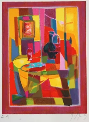 MARCEL MOULY L' Atelier 2002 Hand Signed Lithograph Unframed COA LTD ED. • $900