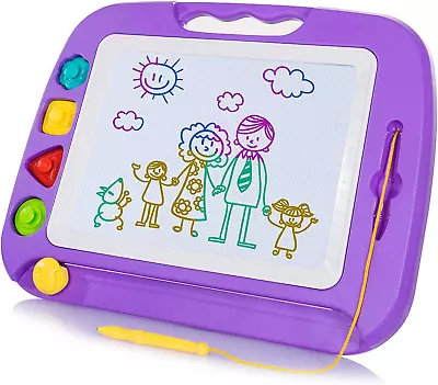 SGILE Large Magnetic Drawing Board - 4 Colors 16×13In Writing Painting Doodle Pa • $30.21