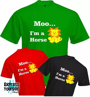 MOO I'M A HORSE - T Shirt Modern Family - Dylan Funny Gift Present Quality NEW • £9.99