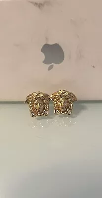 Versace Gold Studs Earrings - Authentic Designer Fashion Jewelry • $60