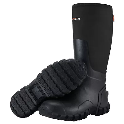 HISEA Men Chore Work Boots Waterproof Insulated Rubber Muck Boots Hunting Boots • $59.99