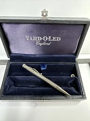 Rare Yard O Led Viceroy Sterling Silver Barley Mechanical Propelling Pencil Box • £250