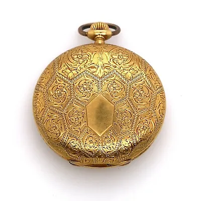  18ct Yellow Gold Original Vulcain Pocket Watch In Perfect Condition • £3500