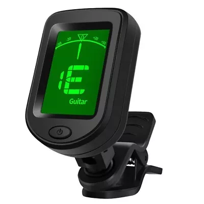 New Durable Guitar Tuner Clip-on Tuner With CR2032 Battery LCD Digital 1 Pcs 25g • £4.51