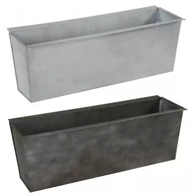 £17.49 • Buy Plant Flower Planter Pot Euro Pallet Insert Galvanised Zinc Metal Tin Box