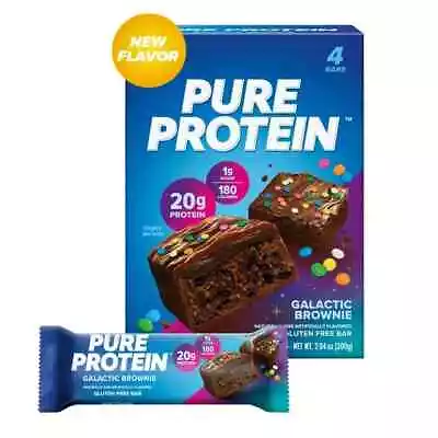 Pure Protein Bars Galactic Brownie 20g Protein Gluten Free 1.76 Oz 4 Ct • $6.99