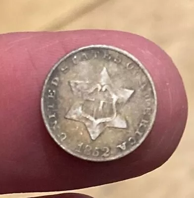 1852 Silver 3¢ Three Cent. • $15.50