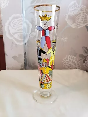 Maria Christina Hamel Jokers German Beer Glass Pilsner Ritzenhoff Vintage 1990s • $23.99