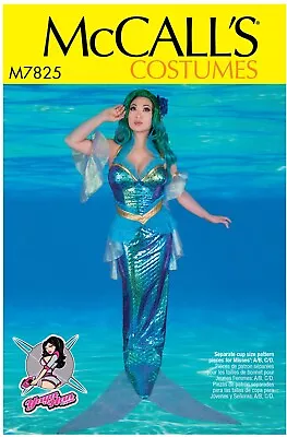 Mccall's Misses' Sewing Pattern Mermaid Costume 7825 • £6.95