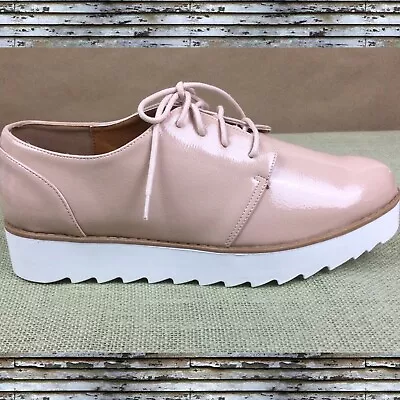 Chinese Laundry Tan Oxford Loafers Lace Up Almond Toe Shoes Women’s Sz 8.5M New! • $24.99