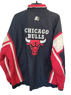 Vintage Chicago Bulls Starter Full Zip Jacket Size 2XL • $219.95